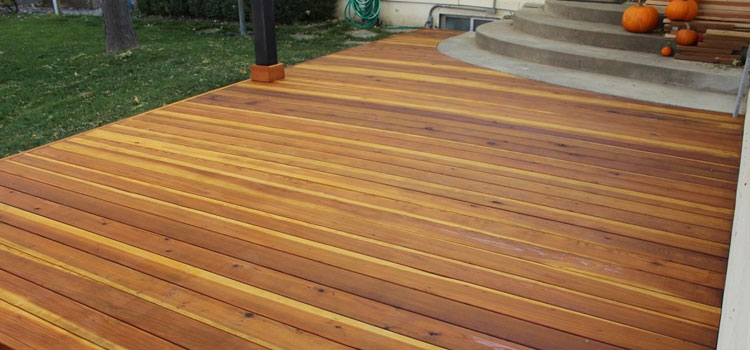 Smooth Redwood Decking in Artesia, CA